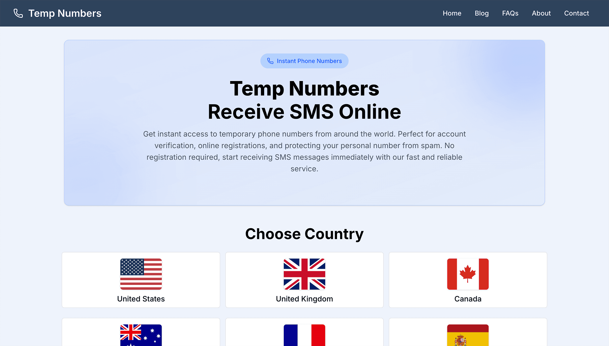 Step 1 - Homepage Screenshot